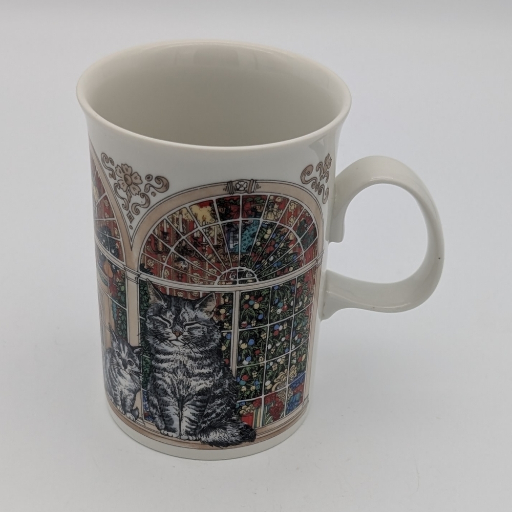 Dunoon Christmas Cat Fine China Mug